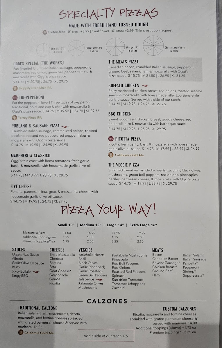 Oggi's Sports Brewhouse Pizza Menu-8